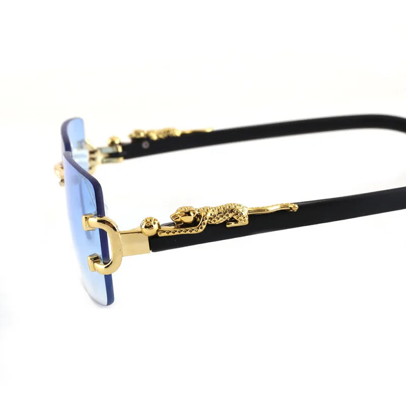 Frameless Rectangular Fashion Sunglasses