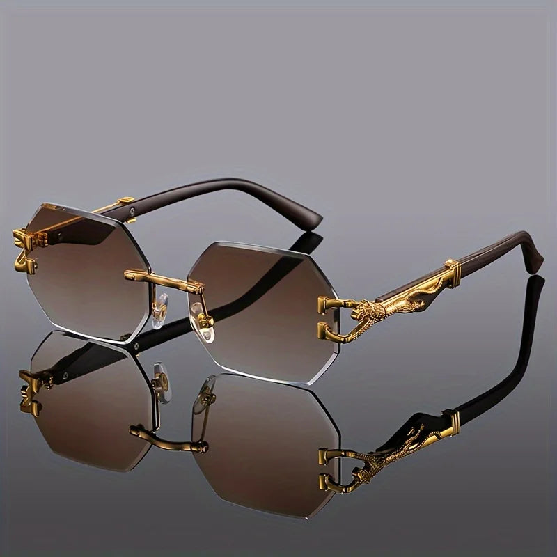 Geometric Leopard Sport Glasses