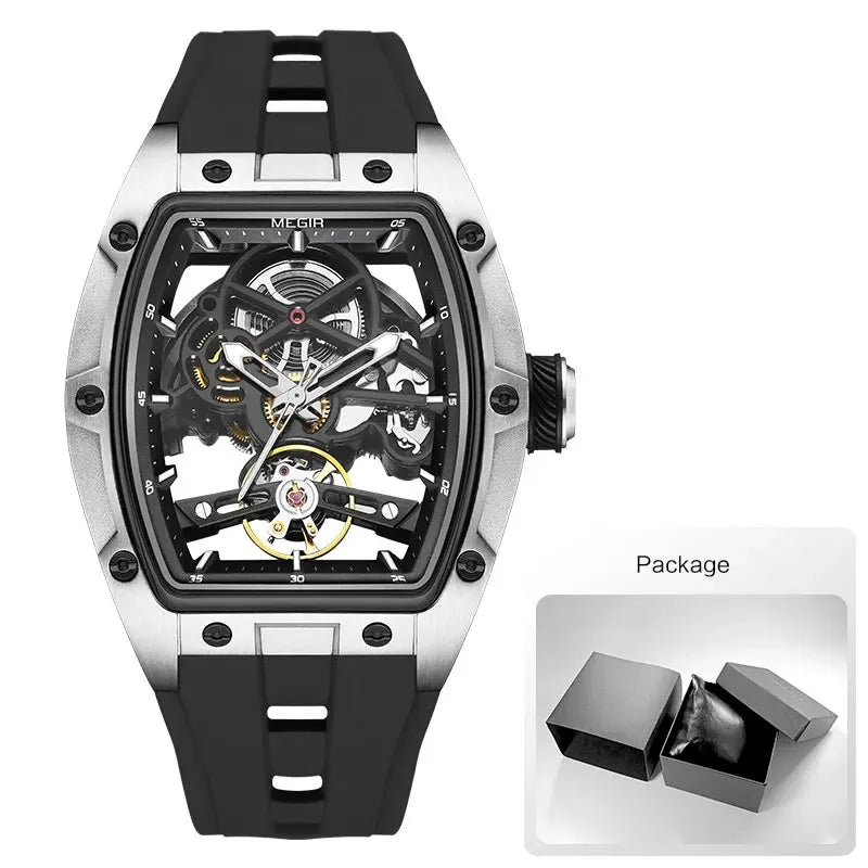 MEGIR Men’s Automatic Skeleton Sport Watch