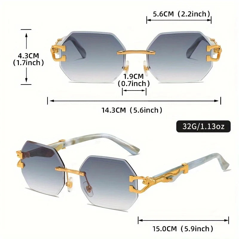 Geometric Leopard Sport Glasses