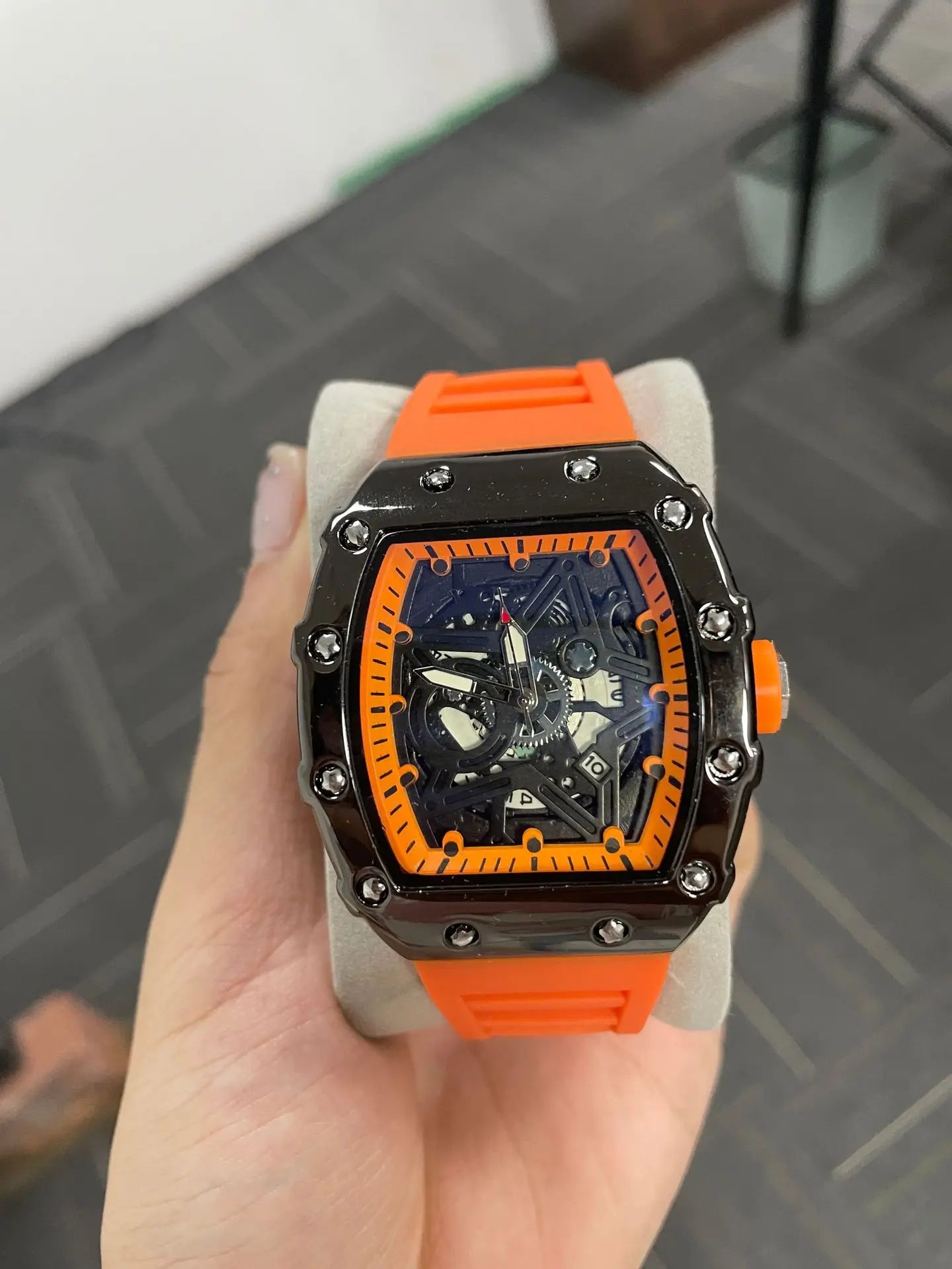 Pentagram Luminous Tonneau Quartz Watch