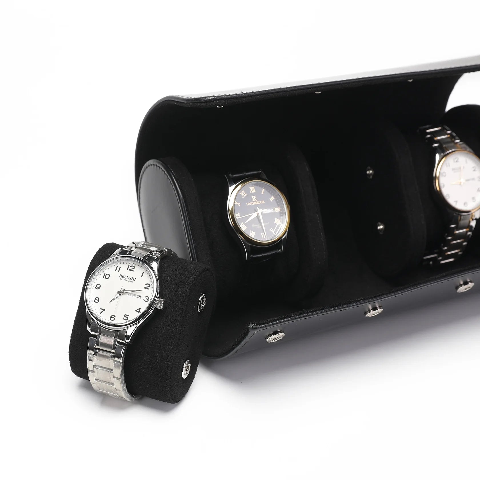 3 different sizes Embers Leather Watch Roll