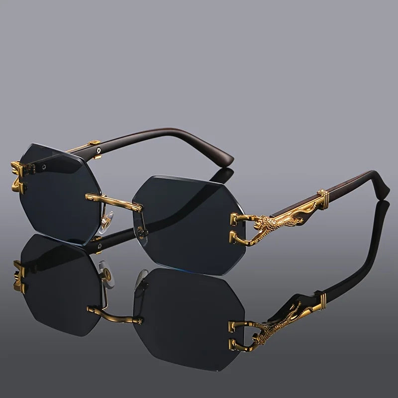 Geometric Leopard Sport Glasses