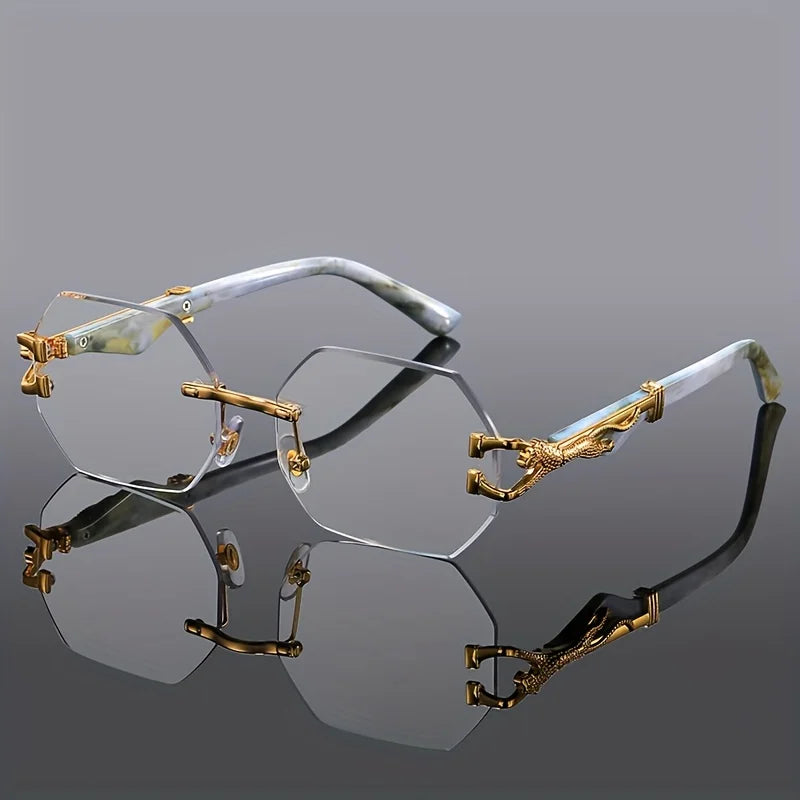 Geometric Leopard Sport Glasses