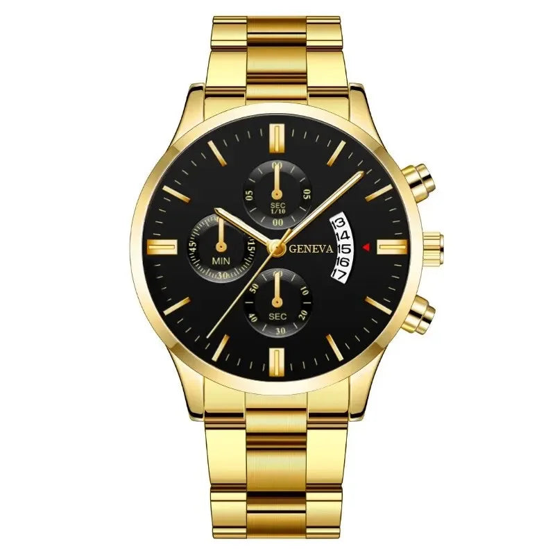 RUNERR Silver Stainless Steel Quartz Watch