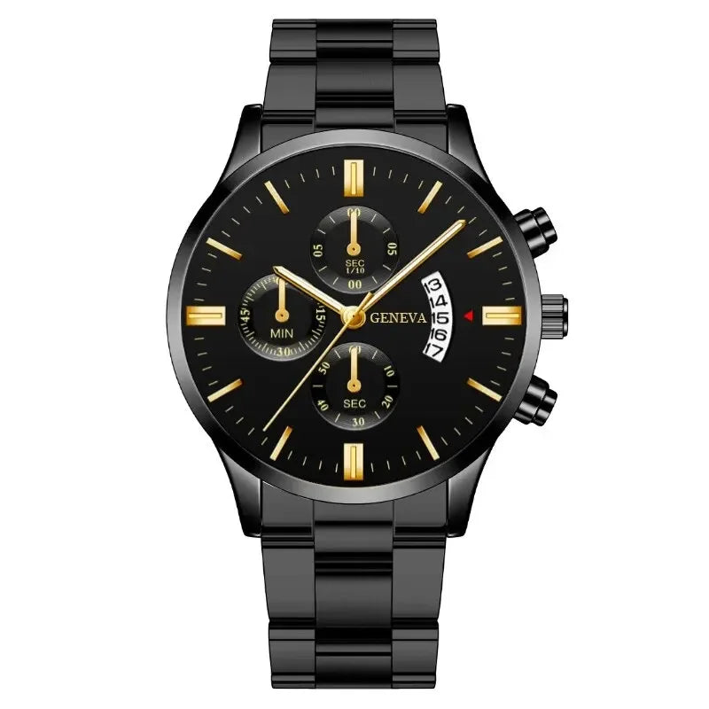 RUNERR Silver Stainless Steel Quartz Watch