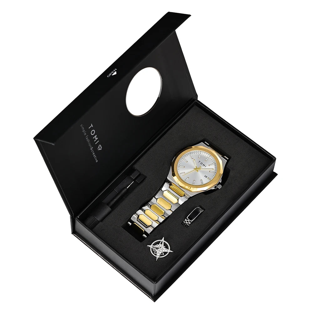 TOMI Rose Gold Business Quartz Watch