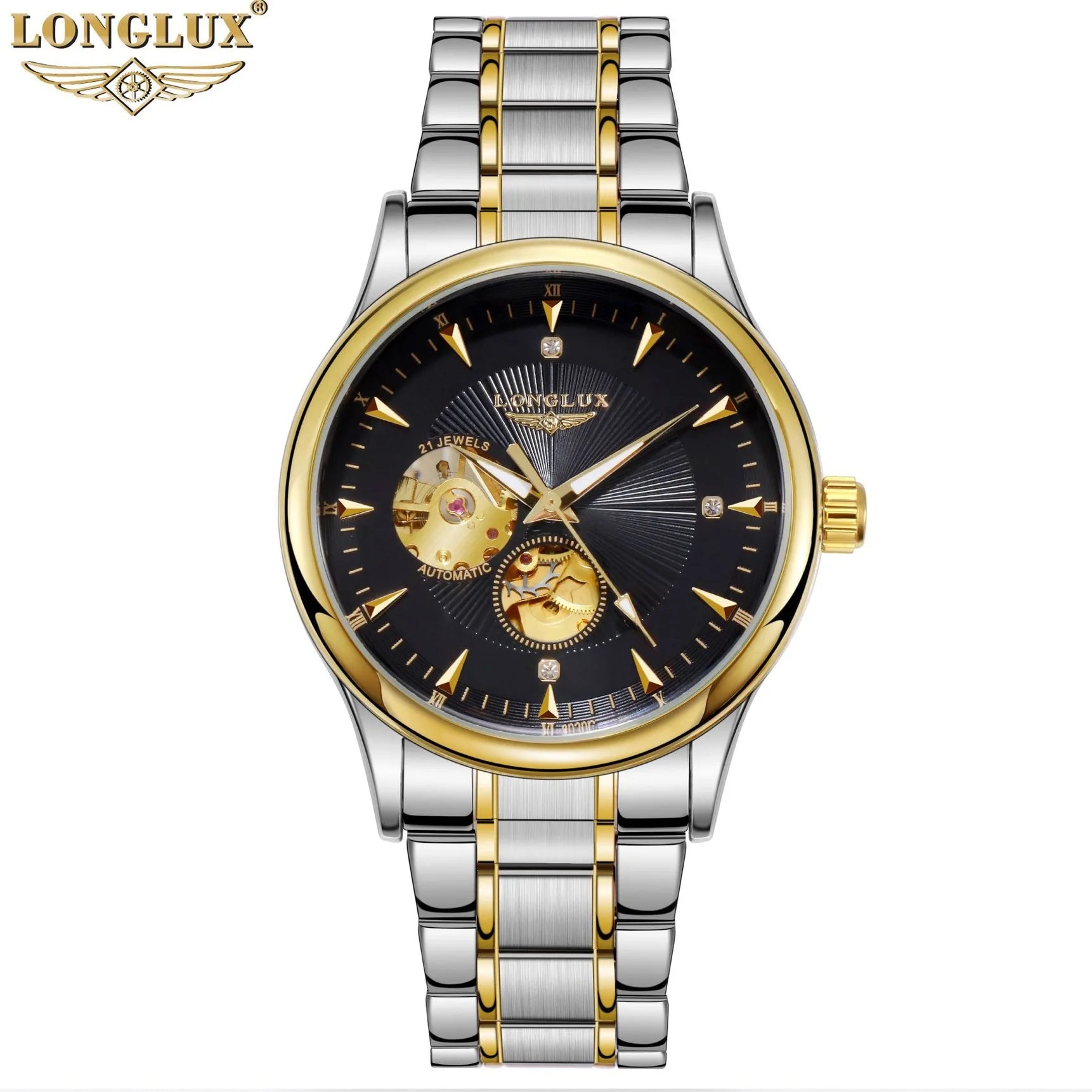 LONGLUX Automatic Skeleton Luxury Watch
