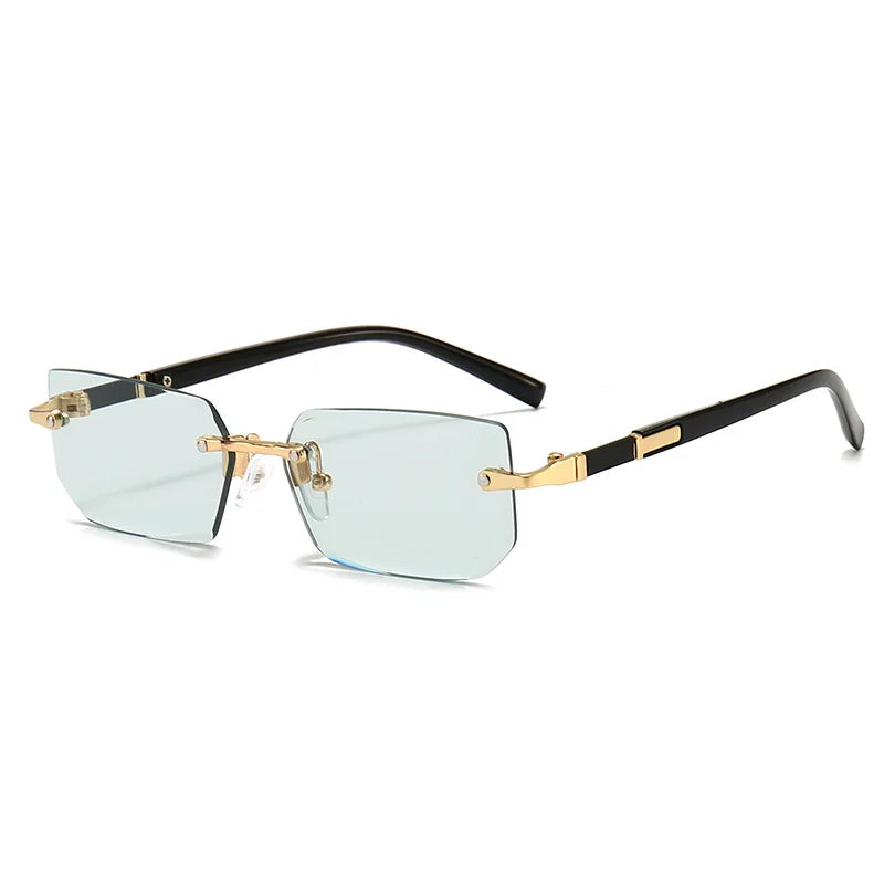 Rimless Rectangle Fashion Sunglasses