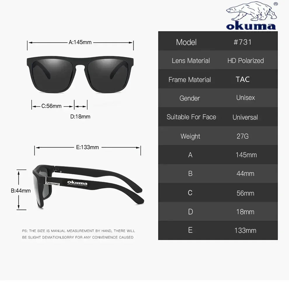 Okuma Polarized UV400 Sunglasses