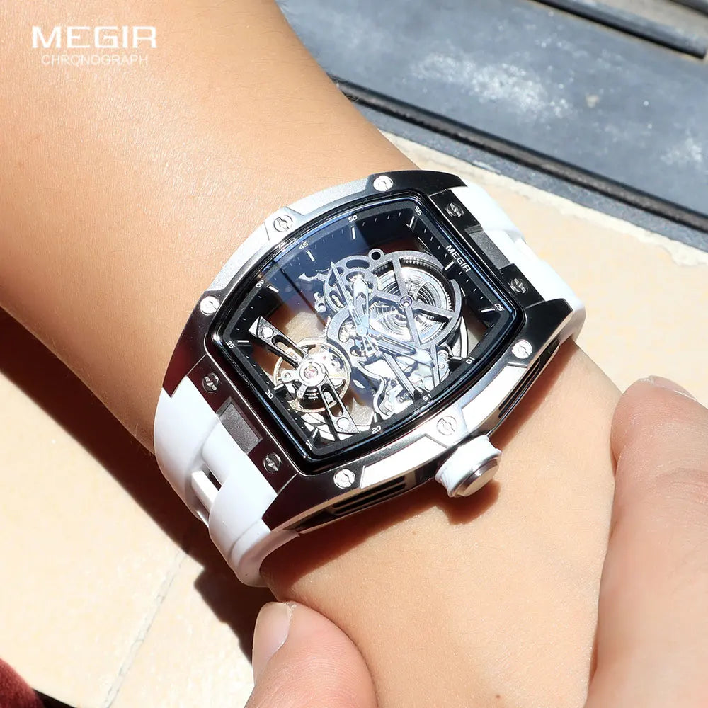 MEGIR Men’s Automatic Skeleton Sport Watch