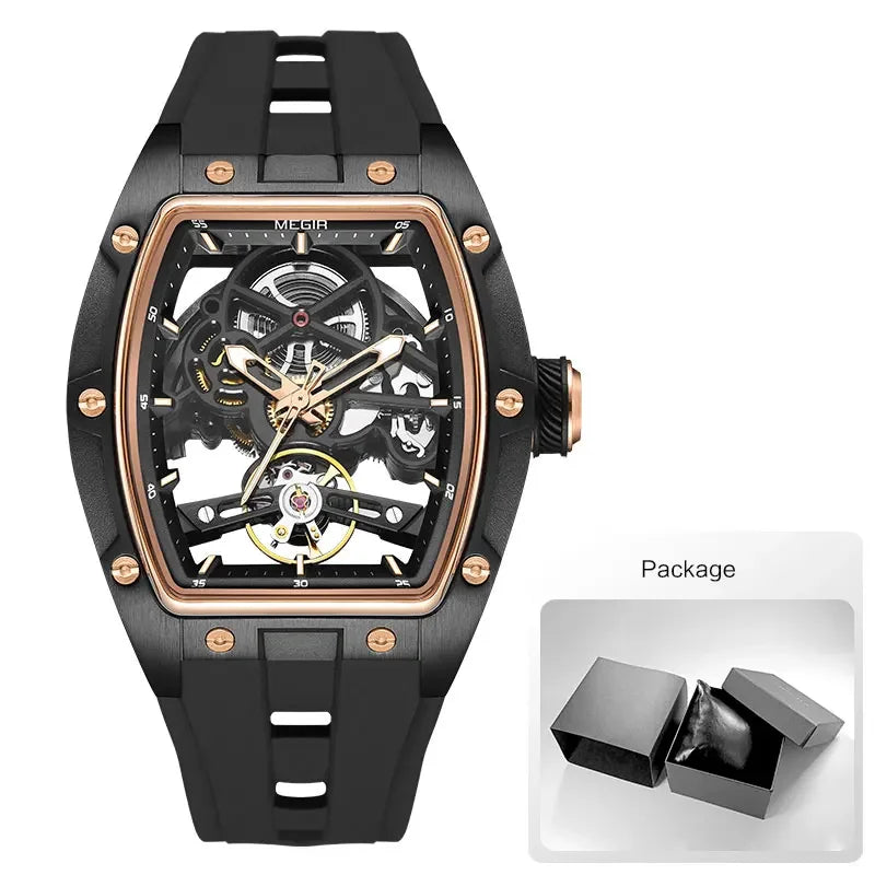 MEGIR Men’s Automatic Skeleton Sport Watch