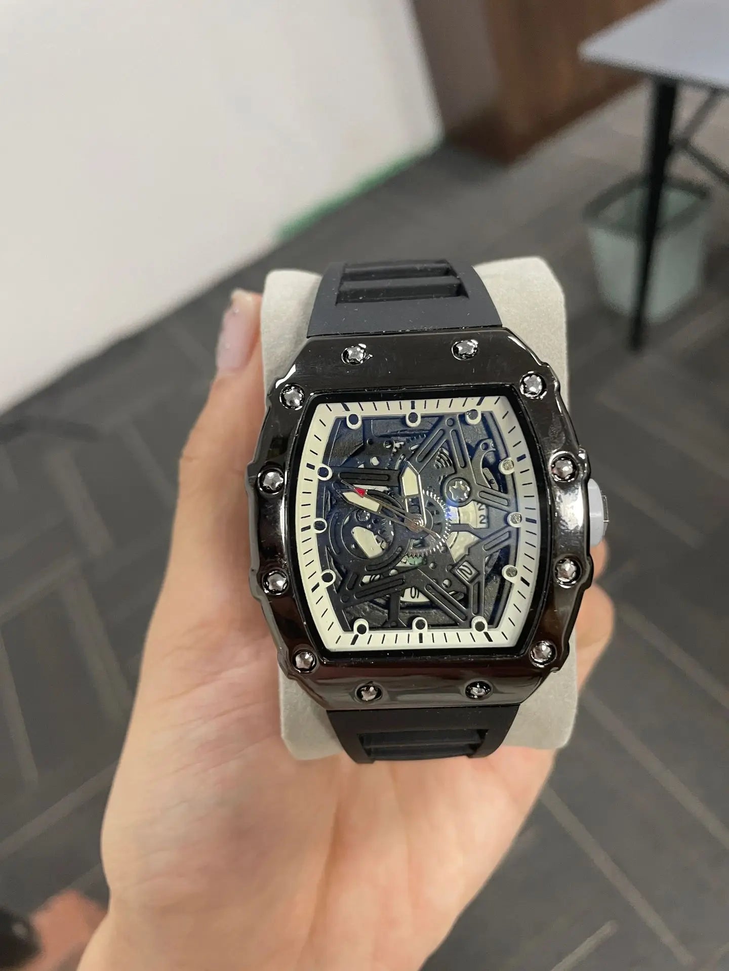 Pentagram Luminous Tonneau Quartz Watch