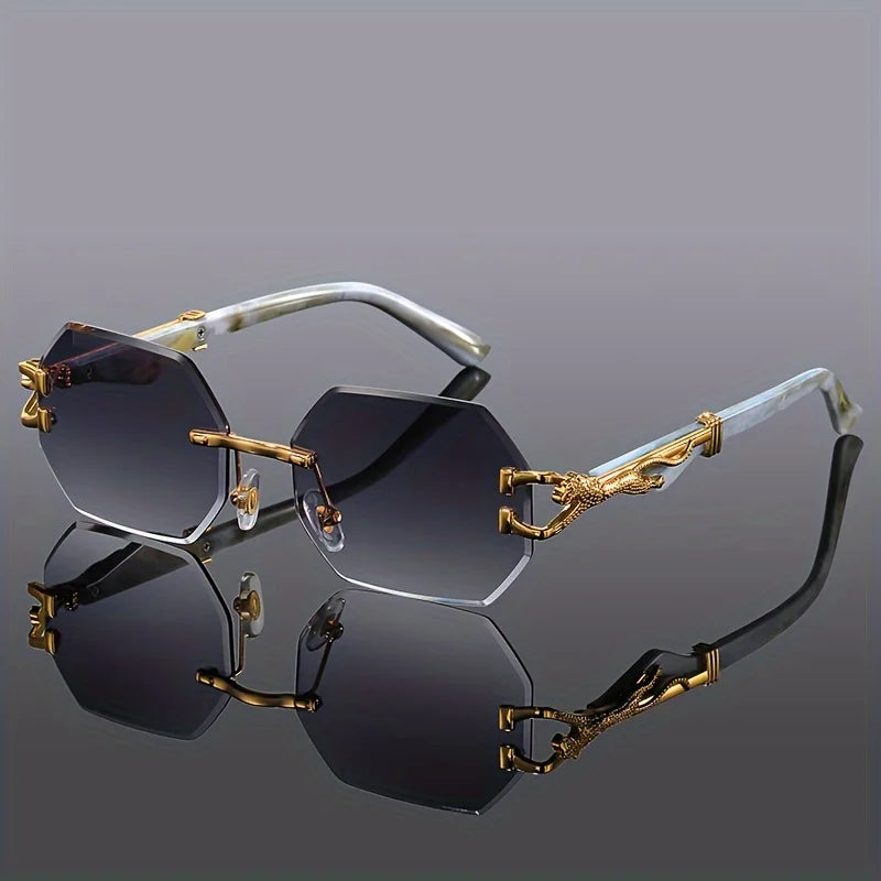 Geometric Leopard Sport Glasses