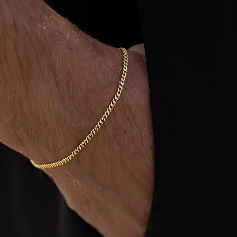 3mm Stainless Steel Cuban Bracelet