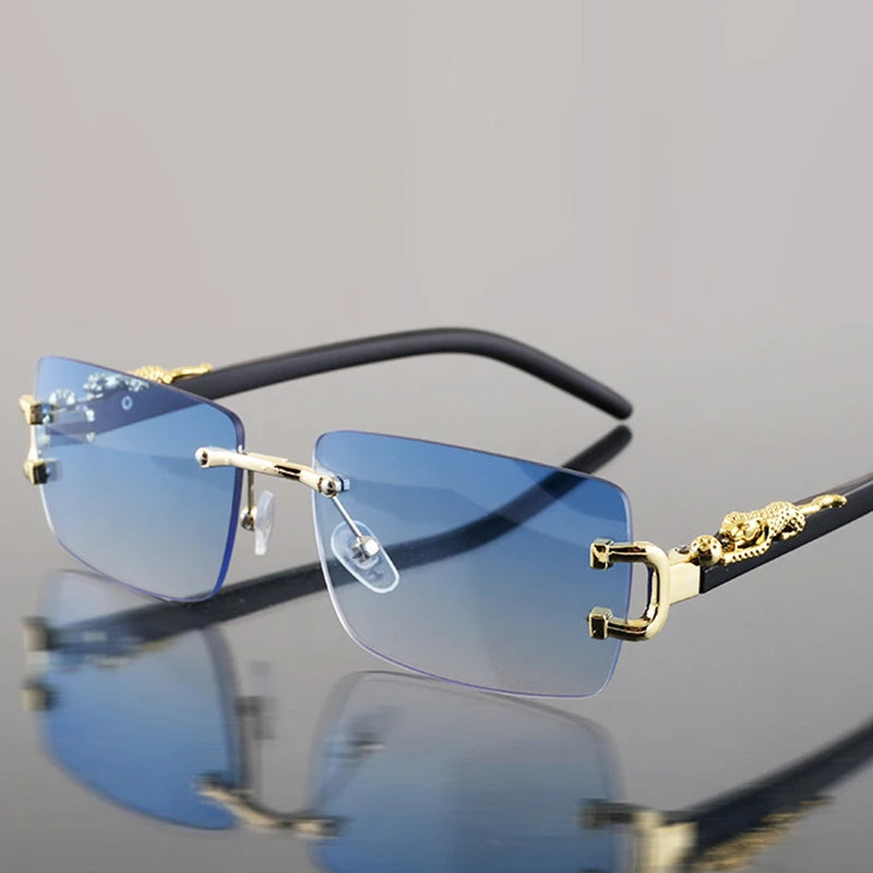 Frameless Rectangular Fashion Sunglasses