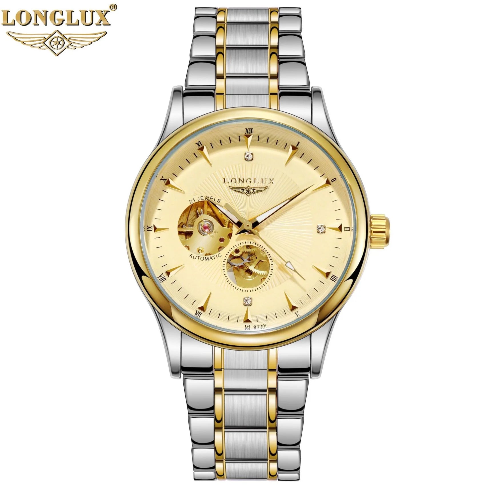 LONGLUX Automatic Skeleton Luxury Watch