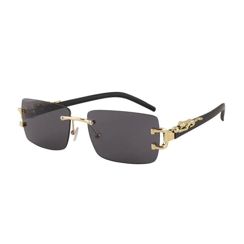 Frameless Rectangular Fashion Sunglasses