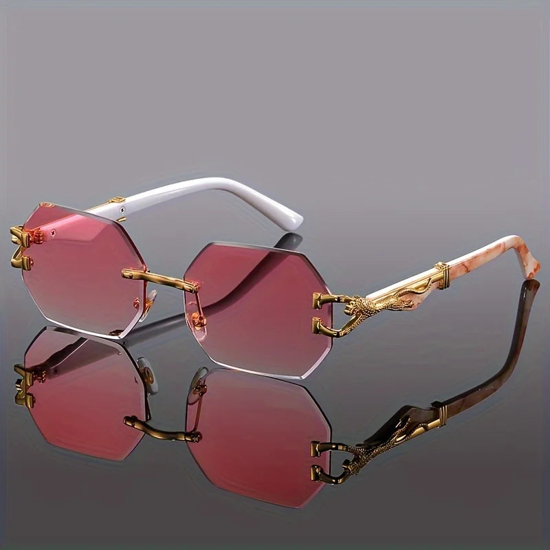 Geometric Leopard Sport Glasses
