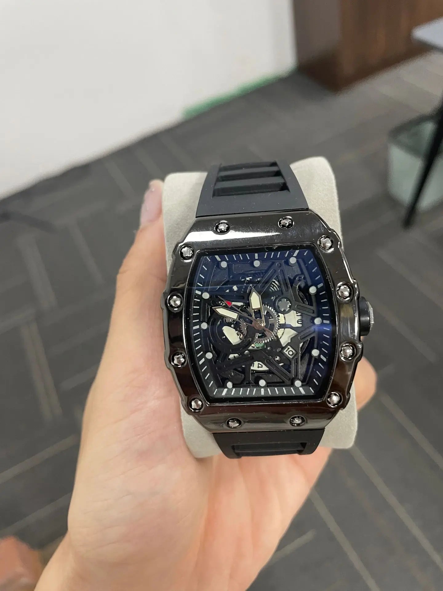 Pentagram Luminous Tonneau Quartz Watch