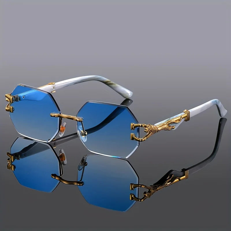 Geometric Leopard Sport Glasses
