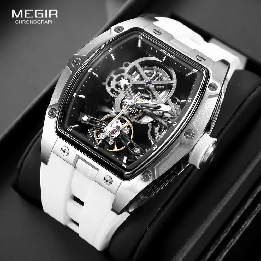 MEGIR Men’s Automatic Skeleton Sport Watch