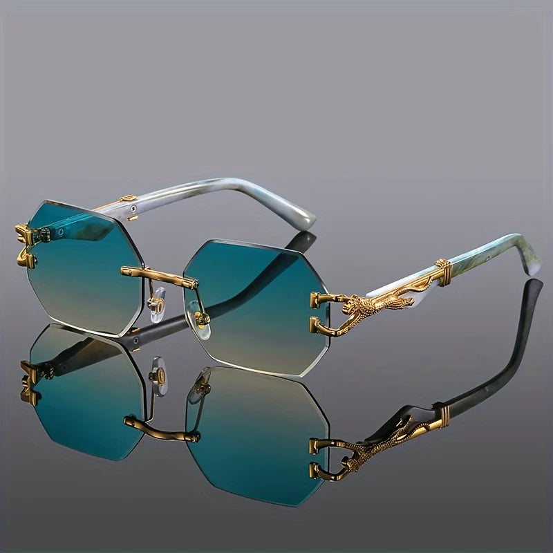 Geometric Leopard Sport Glasses