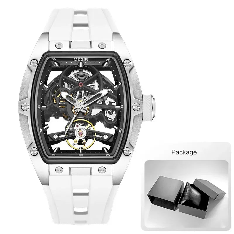 MEGIR Men’s Automatic Skeleton Sport Watch