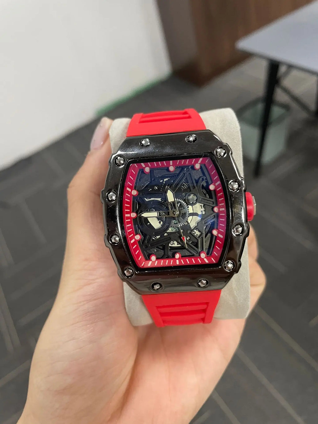 Pentagram Luminous Tonneau Quartz Watch