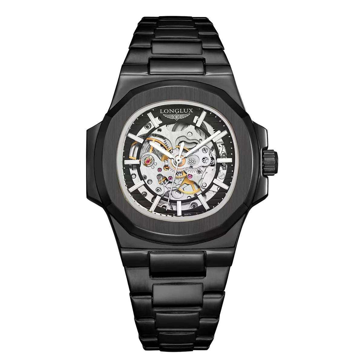 LONGLUX Irregular Skeleton Mechanical Watch
